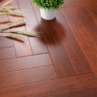 Intéressant Indonésien Merbau Bois Massif Plancher à Chevrons Verrouillable Art Intérieur Parquet Chevron Planchers en Bois Dur