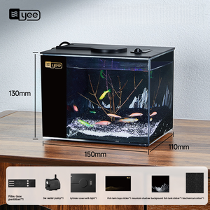 <span class=keywords><strong>Aquarium</strong></span> en plastique acrylique de petite taille <span class=keywords><strong>pour</strong></span> bureau de chambre à coucher, vente en gros d'usine JSD, <span class=keywords><strong>pour</strong></span> poissons rouges et betta - Product Image 6