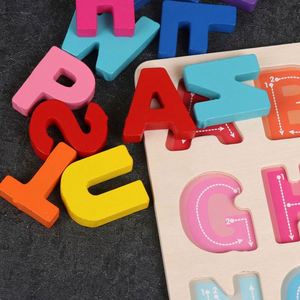 Kids Creative Alphabet Wood <b>Puzzles</b> <b>Abc</b> Letter and Number Montessori Learning Board Educational Toys for Toddlers - Product Image 3