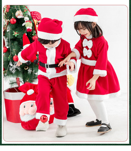 <span class=keywords><strong>Costume</strong></span> da <span class=keywords><strong>Babbo</strong></span> <span class=keywords><strong>Natale</strong></span> per Bambini e Bambine con Cappello, Morbido Abbigliamento Natalizio per Famiglia, Outfit per Giochi <span class=keywords><strong>di</strong></span> Ruolo, Regali <span class=keywords><strong>di</strong></span> <span class=keywords><strong>Natale</strong></span>, Performance sul Palco - Product Image 2