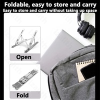Support portable pour tablette et ordinateur portable avec ventilateur, support réglable en hauteur pour une stabilité accrue, support universel pour ordinateur de bureau
