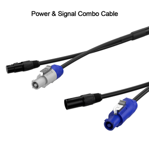 Câble hybride 2-en-1 SHEHDS Pro PowerCon et XLR intégré pour éclairage de scène - Product Image 2