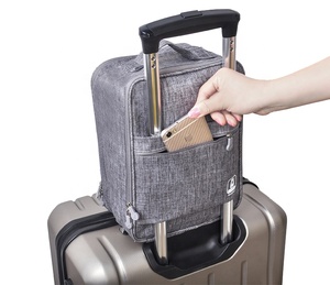 Respetuoso del medio ambiente de la zapatilla de deporte bolsa portátil impermeable a prueba de polvo de malla de ahorro de espacio de almacenamiento de titular de colgando organizador de zapatos - Product Image 6