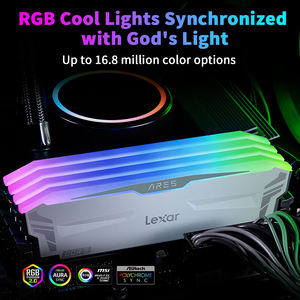 Lexar DDR5 asli memori Ram 6400Hz 16GB * 2 RGB Hynix a-die partikel Ares Mars pisau putih - Product Image 6