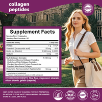 Compléments alimentaires multi-collagène pour femmes avec biotine et vitamine C, capsules de collagène 8 en 1 pour la peau, les cheveux, les ongles et les articulations