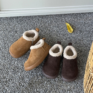 Bottes courtes en coton confortables et polyvalentes pour garçons, style coréen, doublées polaire, mi-hautes, chaudes, nouvelle collection hiver 2025 - Product Image 2
