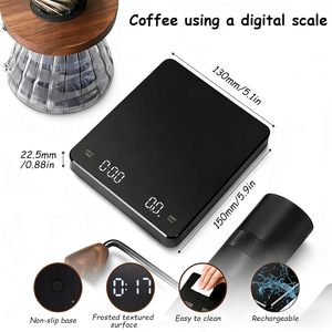 เครื่องชั่งน้ำหนักอาหารอัจฉริยะแบบดิจิตอลอเนกประสงค์ USB Batteries 3000G 0.1G  วัสดุ ABS ทนทาน สำหรับใช้ในครัวเรือน ชั่งกาแฟได้ - Product Image 5