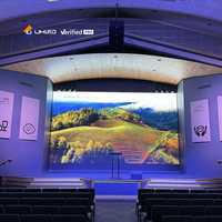 Pantalla LED UHLED Flip Chip COB P1.538, Video Wall LED UHD para Interiores sin Costuras, Relación de Contraste, Certificación ETL, para Teatros y Auditorios