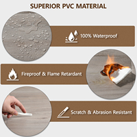 Revêtement de sol en vinyle auto-adhésif PVC 1 mm, imitation bois, imperméable, pour intérieur, Pavimento Adesivo Sol PVC Autocollant LVT Floor Eco-Friendly