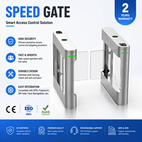 Portillon tournant RFID avec scanner QR, contrôle d'accès automatique, barrière pivotante anti-collision pour piétons, portillon rapide pour salle de sport