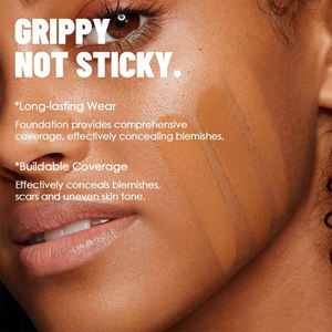 Fondotinta Liquido Professionale Coprente, Correttore a Lunga Durata, Impermeabile, Resistente al Sudore, Finitura Naturale, Controllo dell'Oleosità, Tenuta 24 Ore - Product Image 6