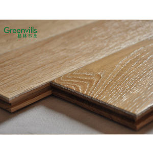 Chaud!! Colorez le plancher européen naturel du chêne blanc de la tache 100%, plancher de bois dur d'épaisseur de 18mm + <span class=keywords><strong>parquet</strong></span> - Product Image 2