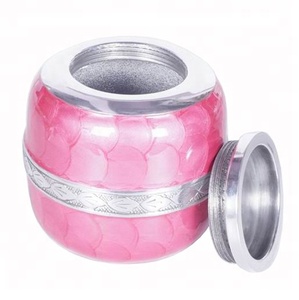 Urna Conmemorativa de Metal Estilo Americano, Color Rosa, Personalizable, para Cenizas Funerarias de Adultos, Duradera - Product Image 6