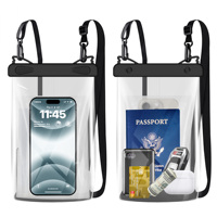 ZONYSUN nouveau Style pochette étanche PVC haute Transparent étanche téléphone sac étanche sac à bandoulière pour les Sports de plage