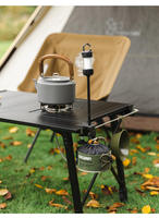 Support de fixation de table en acier au carbone Jukaiwtec CA04 - Portable pour le camping et la randonnée en extérieur