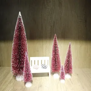 Albero di natale bigiotteria Mini ornamento da tavola piccolo albero scena fai da te decorato home table Christmas treetree Christmas