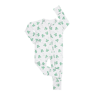 Combinaison pour bébé nouveau-né unisexe en bambou de haute qualité, pyjama pour bébé fille, fermeture éclair double, confortable, body pour bébé