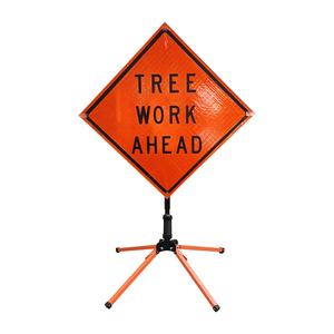 Control de tráfico temporal Señales de Seguridad de Tráfico Tree Work Ahead <span class=keywords><strong>Sign</strong></span> - Product Image 5