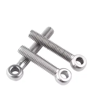 High Quality Carbon Steel Fastener Eye Bolts Corrosion Resistant with 3mm to 200mm Length M20 UNC Thread Astm Standard