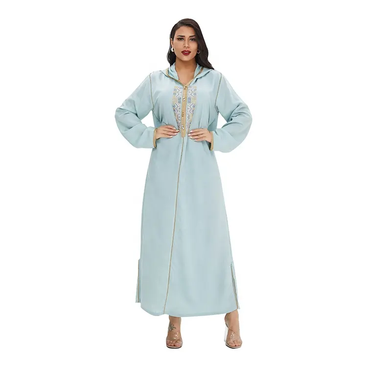 Eid-vestidos de oración, ropa islámica larga de Turquía, árabe, pakistaní, ucraniano bordado, abaya, musulmán