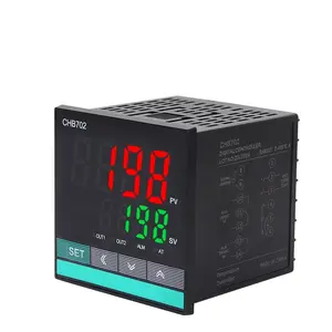 CHB702 Multy Input SSR รีเลย์แบบคู่,ตัวควบคุมอุณหภูมิ PID AC 220V 24V เทอร์โมดิจิตอล