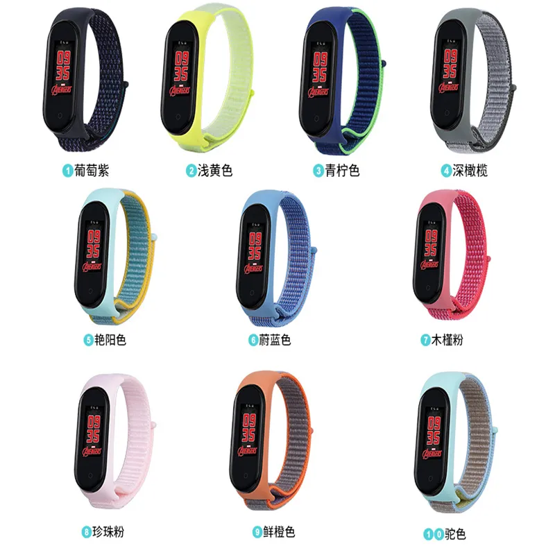 2020 Nylon Wrist Strap For Xiaomi miband 3 4 5 wriststrap Mi Band 4 Strap Bracelet Wristband Straps Replacement Colorful Nylon