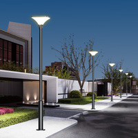 Lampadaire solaire LED extérieur de haute qualité 30W IP65 pour aménagement paysager, jardin et rue