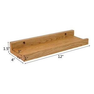 Estantes <span class=keywords><strong>flotantes</strong></span> montados en la pared, estante de madera - Product Image 2
