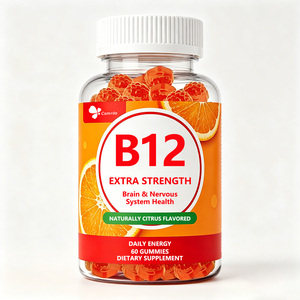 Offre Spéciale – Complément Alimentaire Personnalisé à Marque Blanche : Gommes de Vitamine B12 Naturelles au Goût d'Agrumes pour la Santé du Cerveau et du Système Nerveux - Product Image 1