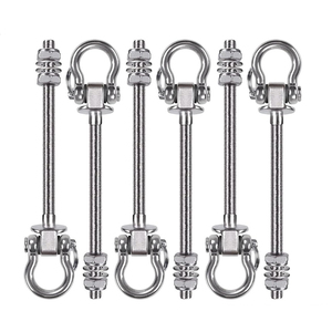Crochet pivotant en acier inoxydable avec double écrous et rondelle - Boulon à œil rotatif pour sac de frappe, <span class=keywords><strong>lit</strong></span> de yoga et aire de jeux extérieure - Product Image 3
