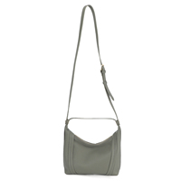 Sac à bandoulière en cuir véritable souple pour femme, style hobo minimaliste, idéal pour le quotidien et le travail, vente en gros sur mesure