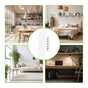 Interruptor Inteligente <span class=keywords><strong>WiFi</strong></span> Tuya, 10A, 110-240V, Vidrio Templado <span class=keywords><strong>con</strong></span> Condensador - Product Image 5