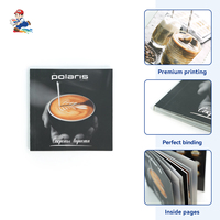 Menu de restaurant, livre de recettes, couverture souple, impression offset reliée, couleurs CMYK/PMS, formats personnalisés, papier artistique, logo personnalisé