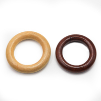 Factory Price Custom Color Size Wooden Round Solid Wood Belt Buckle