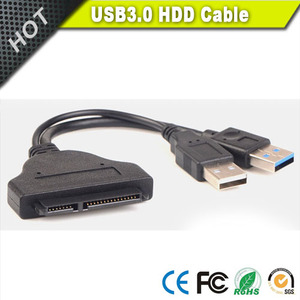 Disque dur 50CM SATA 22Pin (7Pin + 15Pin) vers adaptateur de câble de données d'alimentation <span class=keywords><strong>ESATA</strong></span> <span class=keywords><strong>USB</strong></span> 2.0 pour disque dur 2.5" - Product Image 6