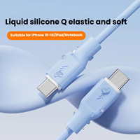 CE FCC PD 27W 20W Silicone Liquide Souple Charge Rapide Câble de Données Fil Macaron Chargeur pour iPhone 7 8 Plus X 12 13 14 Pro Max ipad