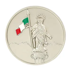 Blank Coin Custom Italy Coin Blank Wholesale Aluminum Silver Plated Coin