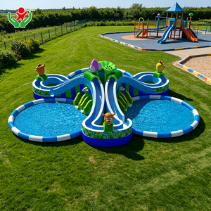 <span class=keywords><strong>Tobogán</strong></span> Acuático Inflable con Diseño de Animales del Zoológico, <span class=keywords><strong>Tobogán</strong></span> Acuático Inflable Multicarril para Parques Acuáticos de Verano, Proveedor Mayorista - Product Image 3