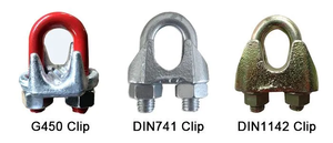 Clip de cuerda de alambre de acero galvanizado DIN741 forjado <span class=keywords><strong>Hardware</strong></span> de aparejo