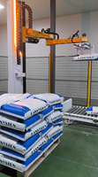 Robot de palettisation industriel de type colonne, machine de palettisation automatique pour sacs tissés avec pince à fourches pour ligne d'empilage de sacs