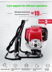 Long Pole <b>Petrol</b> Lawn Mower With Metal Hedge Trimmer Grass <b>Cutter</b> 4-Stroke Engine 40-70cm Cutting Width 35.8cc Displacement Dura - Product Image 6