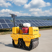 Compacteur de sol manuel à double tambour de haute qualité avec moteur diesel