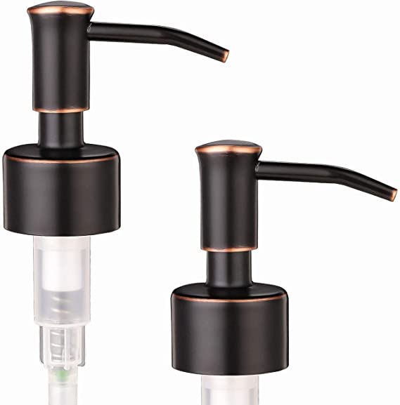 12OZ Thick Clear Glass Soap Dispenser with Matte Black Stainless Steel Pump Boston Round Bottle Dispenser