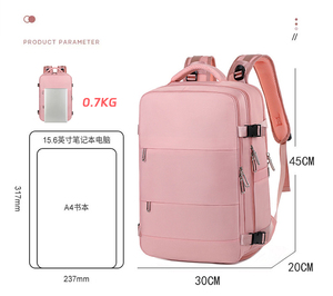 Sac à dos de voyage personnalisé pour femmes, imperméable, sac de voyage d'affaires, portable, mochilas, sac à dos pour ordinateur portable pour étudiants - Product Image 2