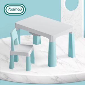 ชุดโต๊ะและเก้าอี้พลาสติกสำหรับ<span class=keywords><strong>เด็ก</strong></span>อนุบาล ดีไซน์ทันสมัยและเรียบง่าย ใช้ในบ้าน <span class=keywords><strong>โต๊ะ</strong></span>ของเล่นสำหรับเด็กเรียนรู้และวาดภาพ - Product Image 3