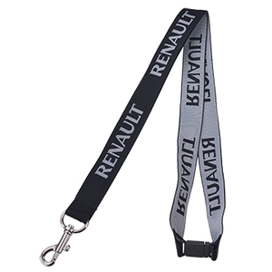 Personalized Durable Embroidered Detachable Woven Fabric Lanyard with <b>ID</b> <b>Holder</b> for Exhibition Events - Product Image 1