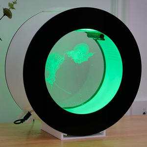 2025 petit rond acrylique méduse bureau Aquarium créatif en plastique aquarium pour usage domestique idée cadeau - Product Image 5