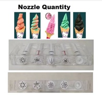 Machine à Crème Glacée Professionnelle Soft Serve 3 5 7 Saveurs Mixtes, Verticale et de Comptoir, Certification CE ETL
