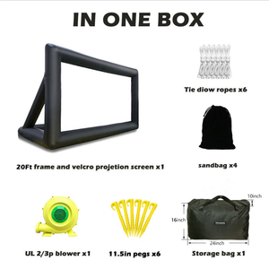 Fábrica al por mayor pantalla de proyección inflable Oxford personalizada <span class=keywords><strong>cine</strong></span> familiar de alta calidad con soplador alquiler comercial al aire libre - Product Image 5