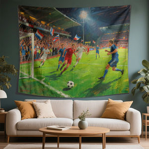 Vente en gros Tenture murale <span class=keywords><strong>Tapisserie</strong></span> personnalisée Affiche Taille Noir Décor Jeter Sequin Décoré Tissu Imprimé Décoration murale <span class=keywords><strong>Tapisserie</strong></span> - Product Image 5